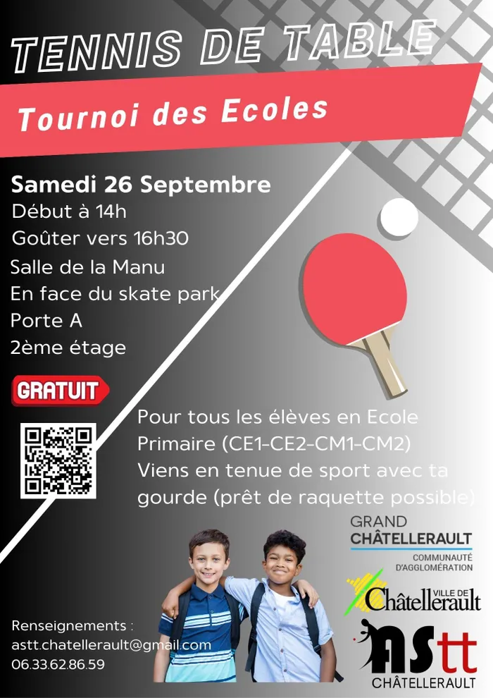 Illustration de l'événement : Tennis de Table : Tournoi des Ecoles