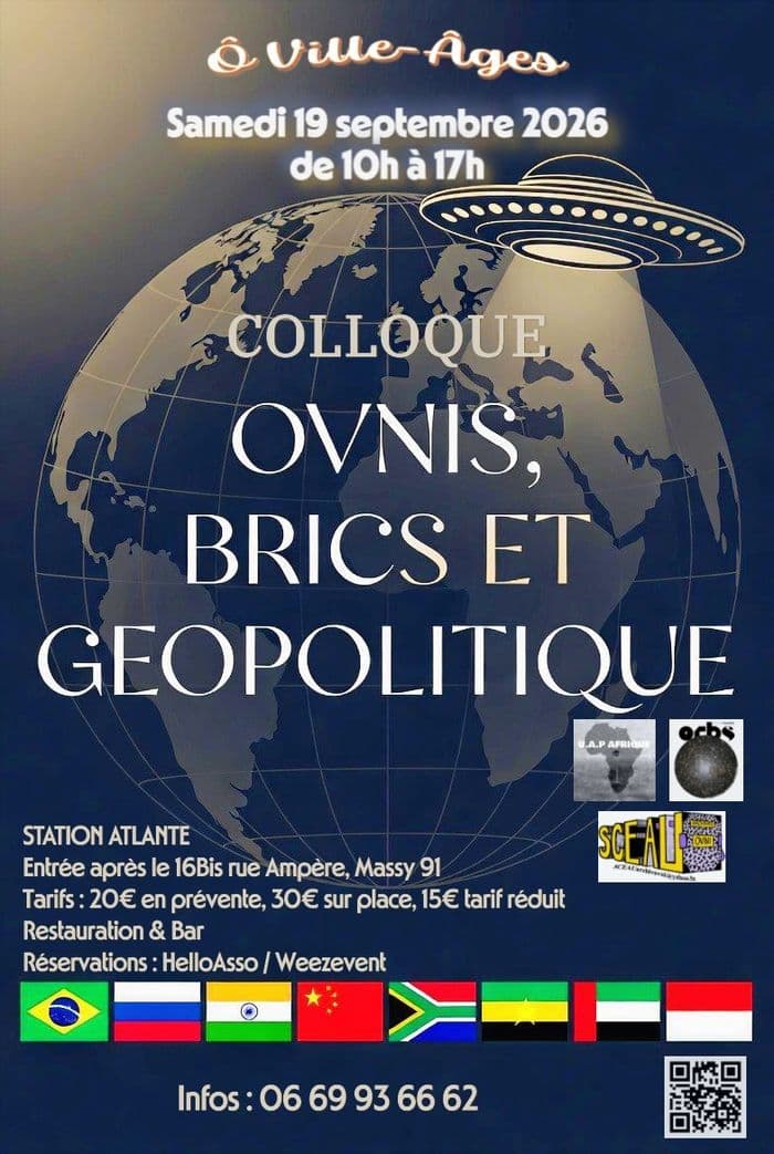 Illustration de l'événement : Colloque OVNIS, BRICS ET GEOPOLITIQUE le 19 septembre à Massy