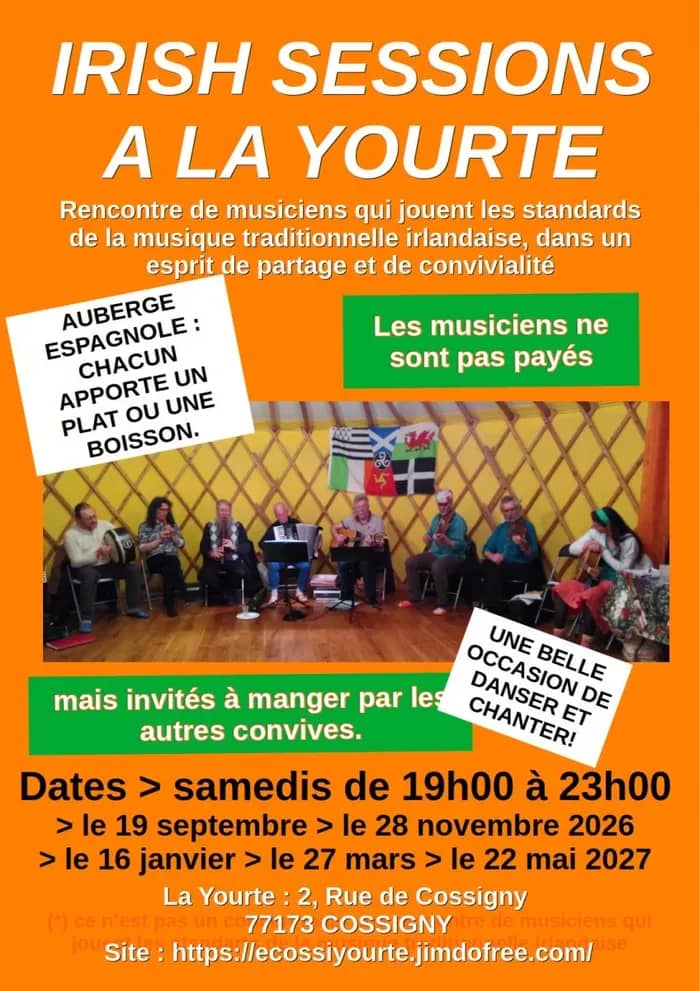Illustration de l'événement : Irish session et bal pour débutants à la Yourte de Cossigny 77