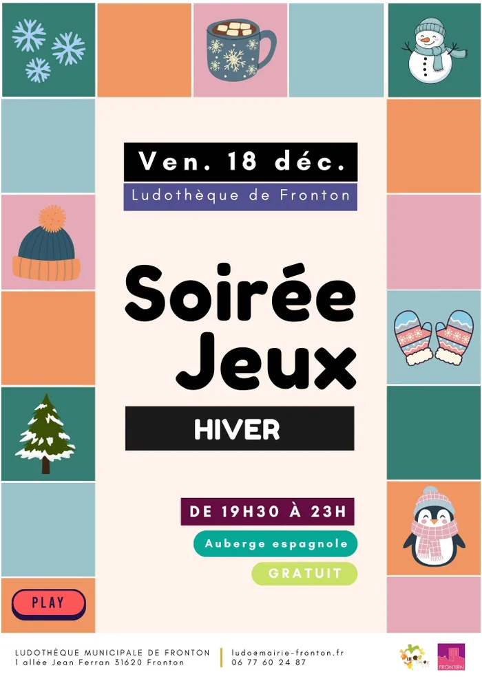 Illustration de l'événement : Soirée Jeux spéciale hiver