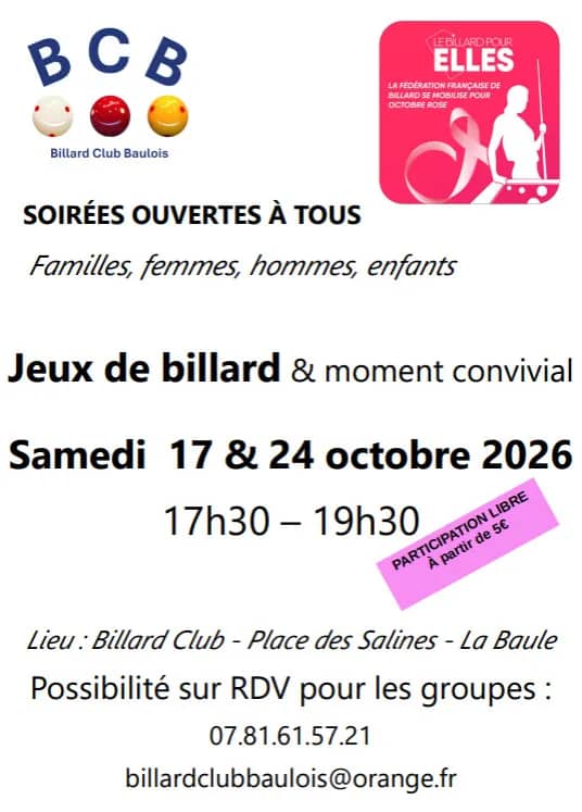 Illustration de l'événement : Soirée jeux billard et moment de convivialité