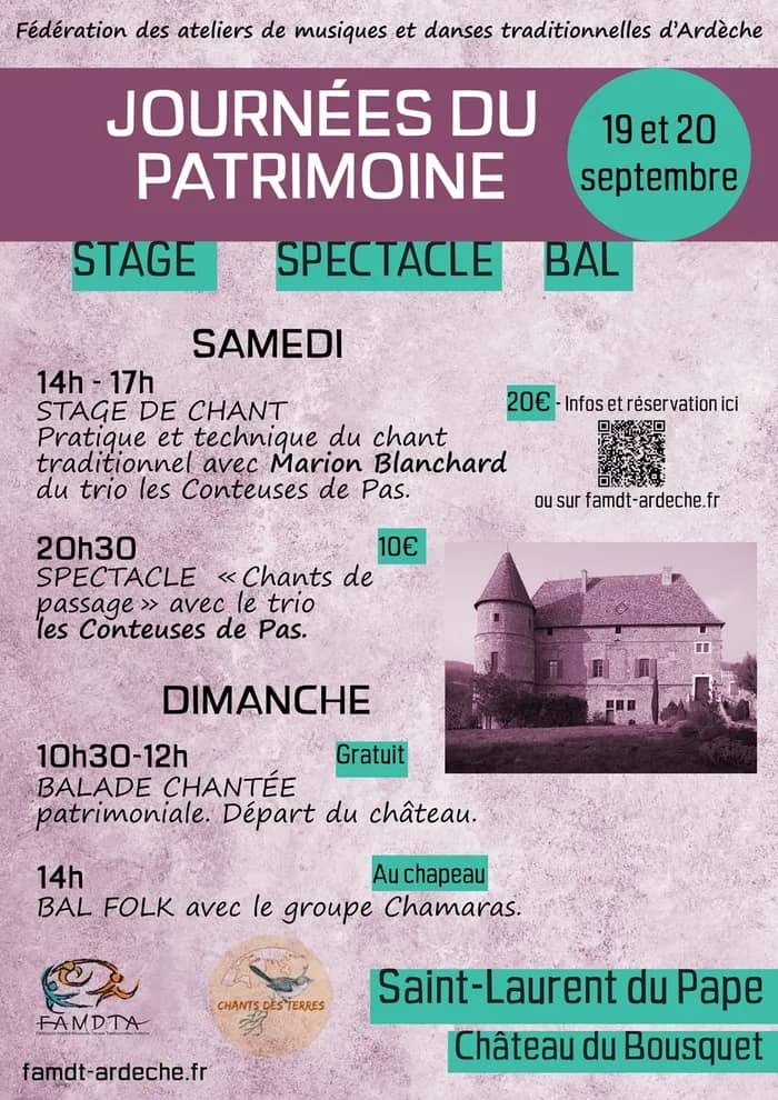 Illustration de l'événement : Chants traditionnels au château du Bousquet de Saint-Laurent-du-Pape