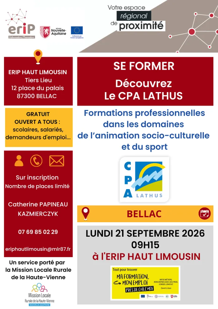 Illustration de l'événement : Présentation du CPA LATHUS