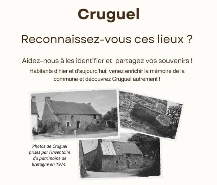 Illustration de l'événement : Cruguel d’hier à aujourd’hui : photos anciennes et visite du bourg