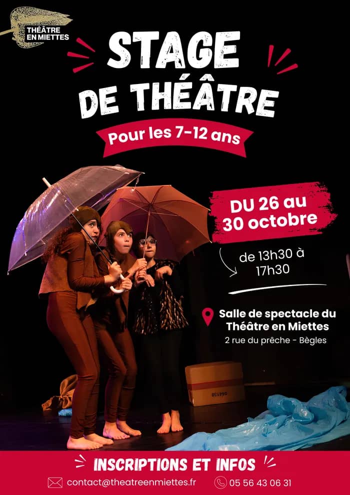 Illustration de l'événement : Stage de théâtre pour enfants