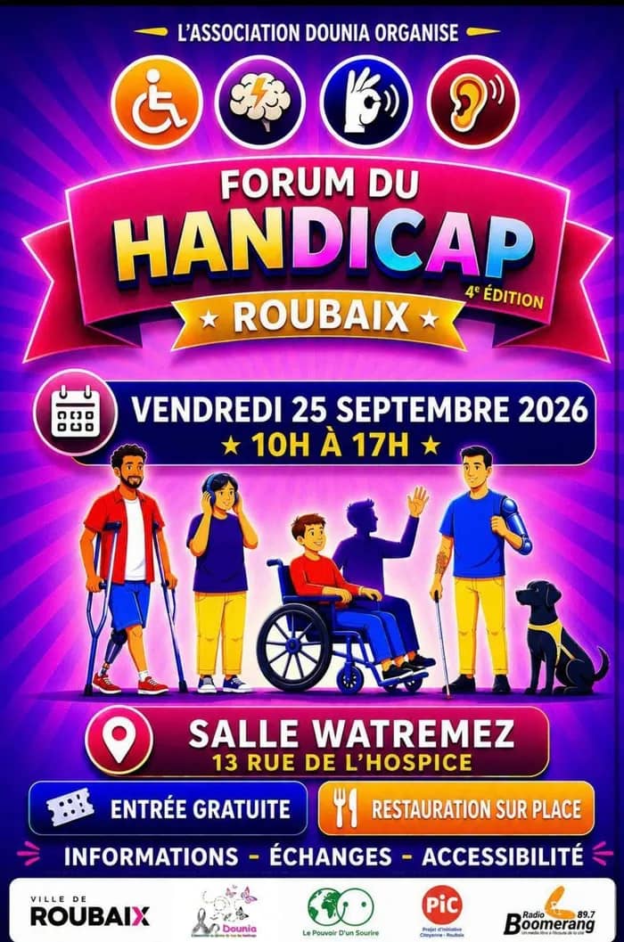 Illustration de l'événement : 4ème édition du Forum du Handicap organisé par l'association Dounia
