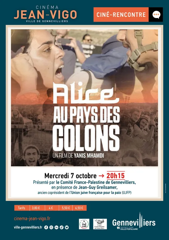 Illustration de l'événement : Ciné-débat : Projection du film "ALICE AU PAYS DES COLONS" de Yanis MHAMDI