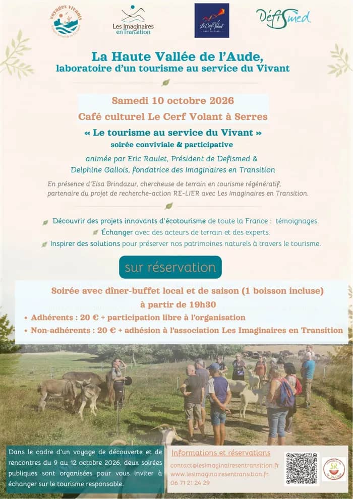 Illustration de l'événement : « Le tourisme au service du vivant » : Soirée conviviale et participative