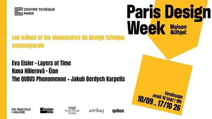 Illustration de l'événement : Paris Design Week Opening : Eva Eisler, Hana Hillerová et The QUBUS Phenomenon