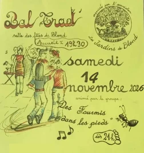 Illustration de l'événement : Bal à BLOND avec Des Fourmis dans les Pieds