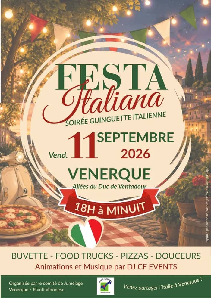Illustration de l'événement : Festa Italiana : Soirée guinguette italienne