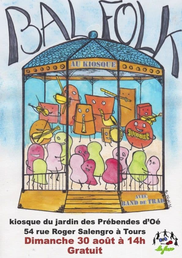 Illustration de l'événement : Bal trad au kiosque Tours