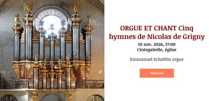 Illustration de l'événement : ORGUE ET CHANT Cinq hymnes de Nicolas de Grigny