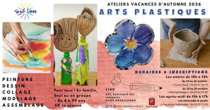 Illustration de l'événement : Trait libre - Ateliers arts plastiques