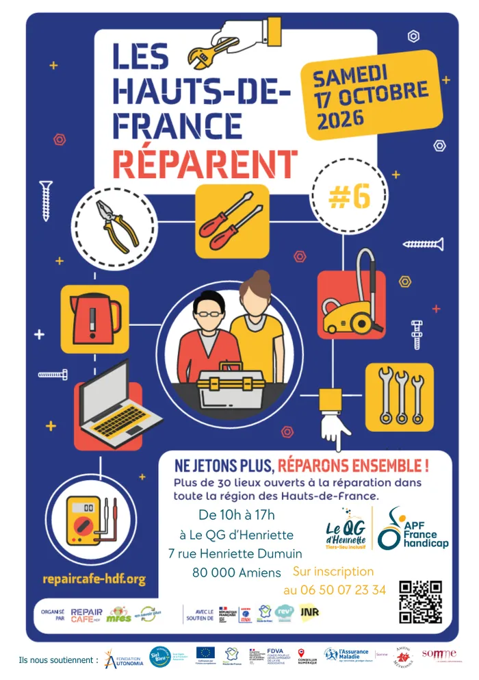 Illustration de l'événement : Repair café au QG d'Henriette