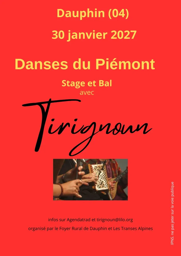 Illustration de l'événement : stage et bal Danses du Piémont