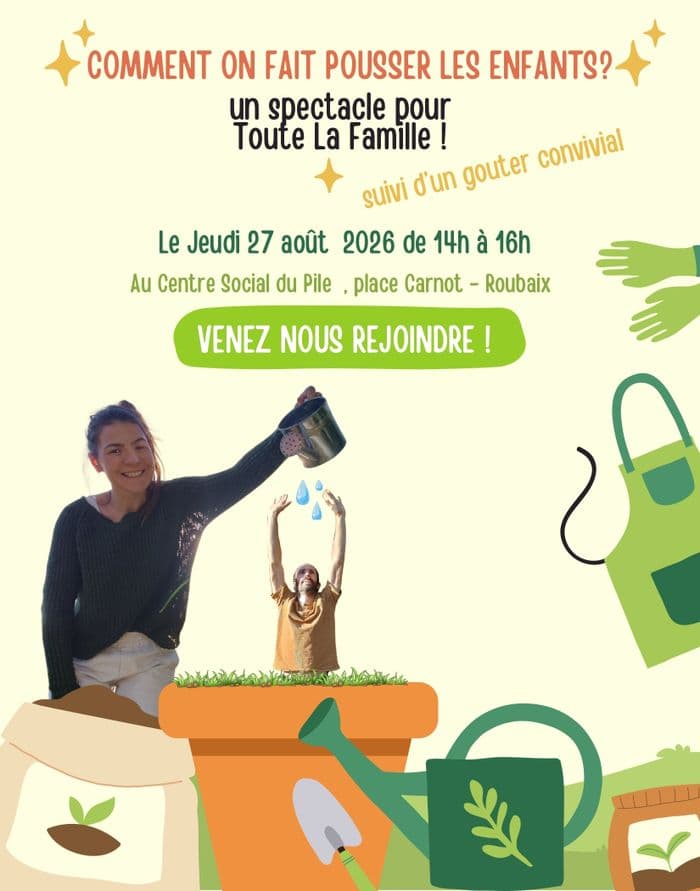 Illustration de l'événement : comment on fait pousser les enfants?