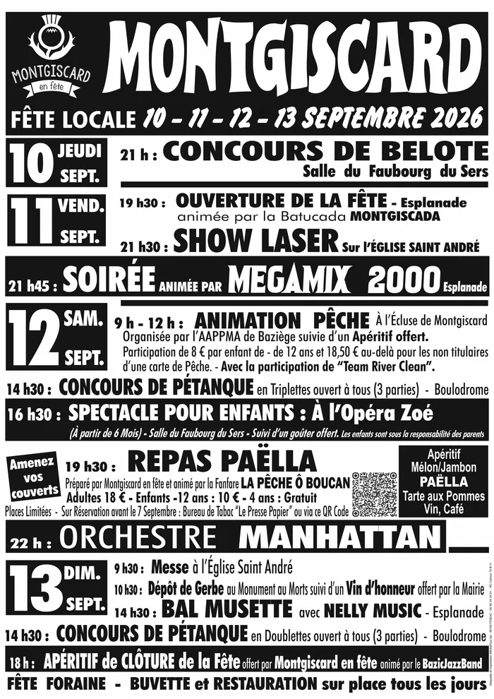 Illustration de l'événement : Fête locale Montgiscard 2026