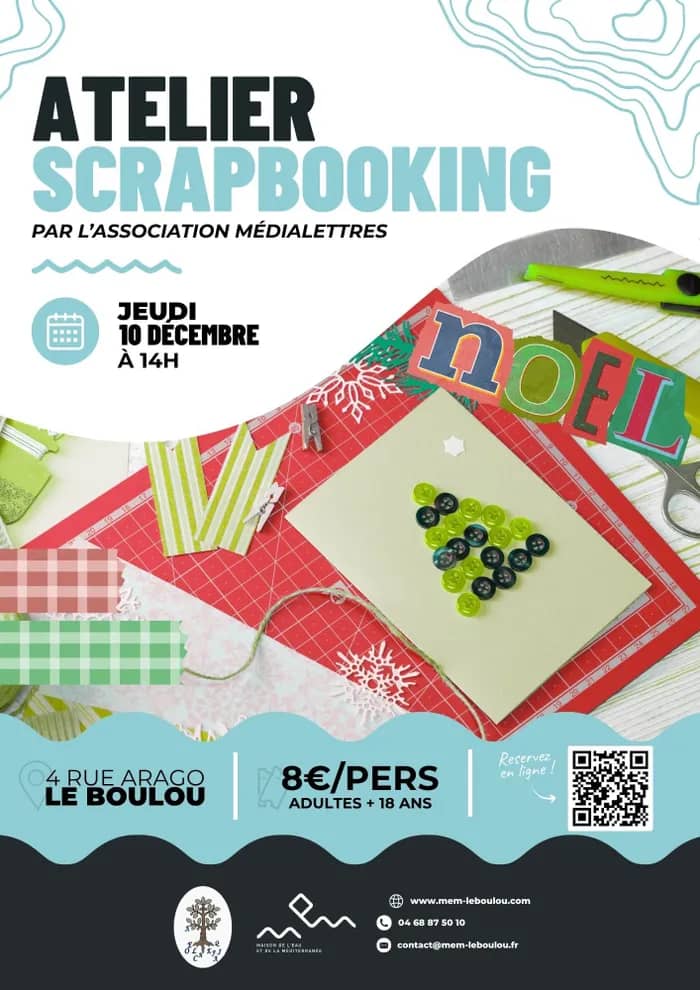 Illustration de l'événement : Atelier Scrapbooking adultes
