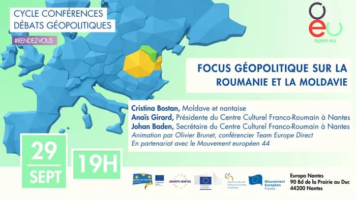 Illustration de l'événement : Focus Géopolitique sur la Roumanie et la Moldavie