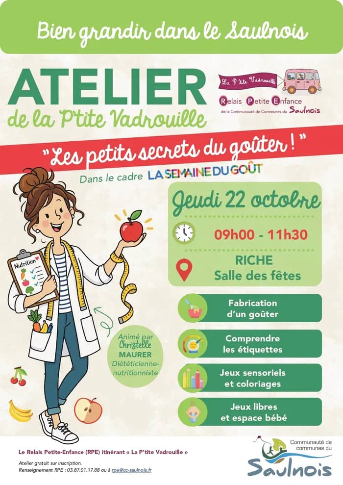 Illustration de l'événement : Semaine du goût: préparation d'un goûter avec une intervenante