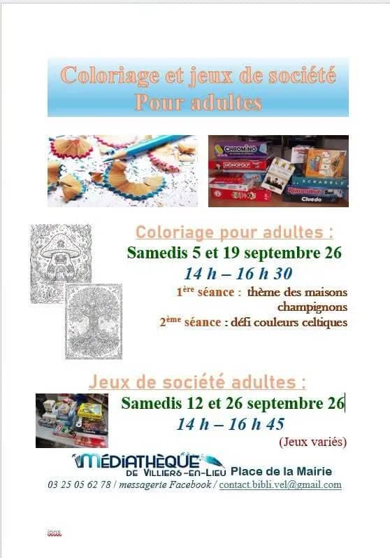 Illustration de l'événement : Animations adultes