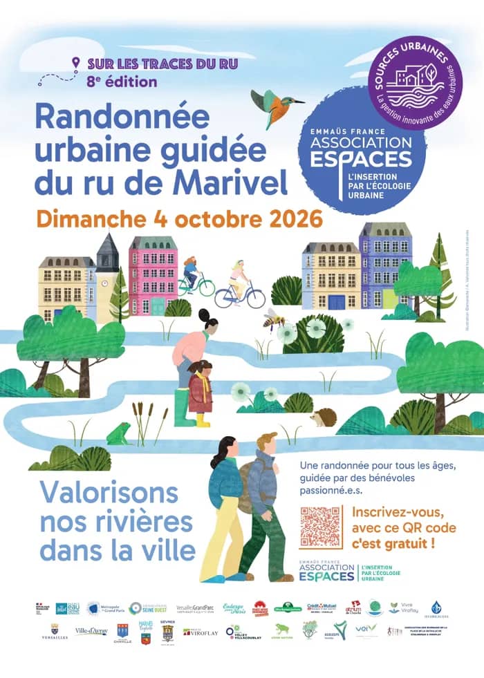 Illustration de l'événement : Randonnée urbaine guidée du Ru de Marivel
