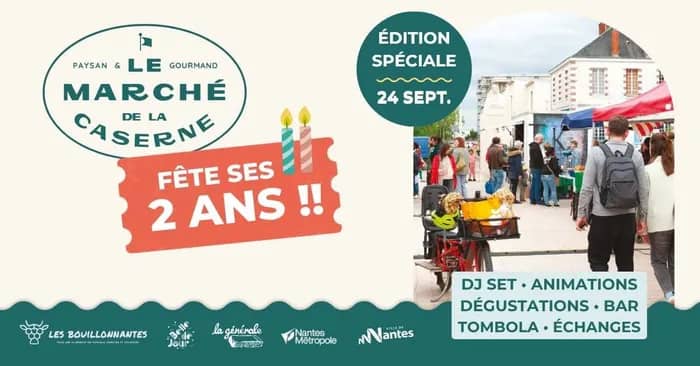 Illustration de l'événement : Le marché de la Caserne fête ses 2 ans !