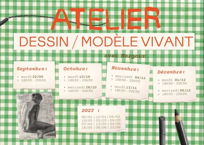 Illustration de l'événement : ATELIERS DESSIN MODÈLE VIVANT