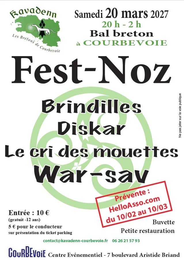 Illustration de l'événement : Fest-noz Kavadenn, les Bretons de Courbevoie 2027