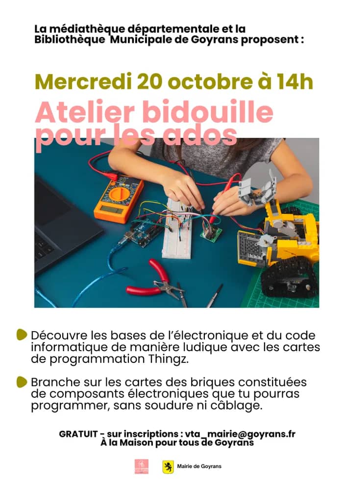 Illustration de l'événement : Atelier bidouille pour les ados
