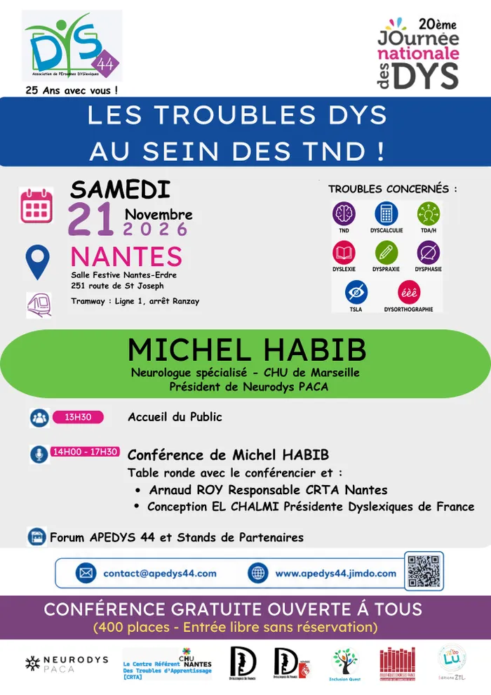 Illustration de l'événement : Conférence – Journée des DYS