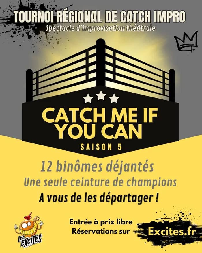 Illustration de l'événement : CATCH ME - Tournoi régional de Catch Impro