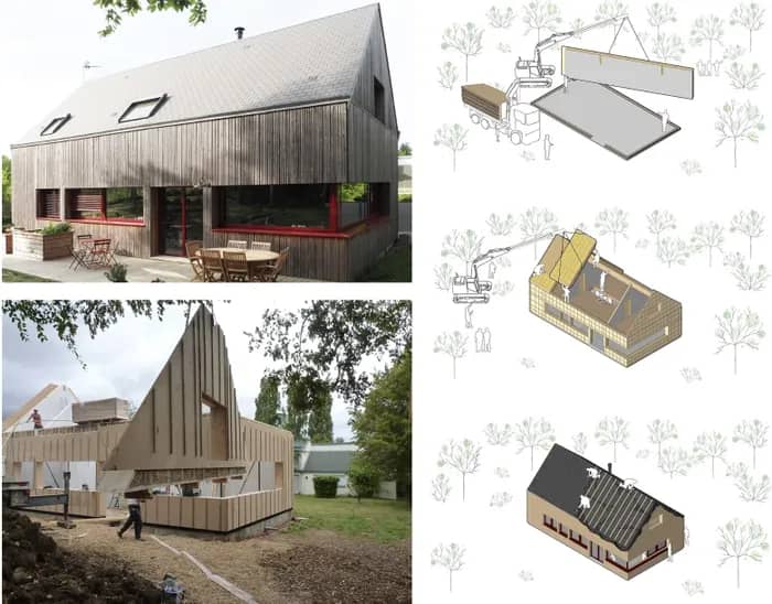 Illustration de l'événement : Visite de la Maison DOU en bois-paille - Habiter Bois