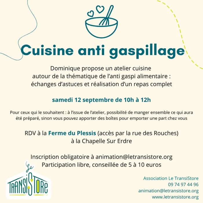 Illustration de l'événement : Atelier cuisine anti-gaspillage