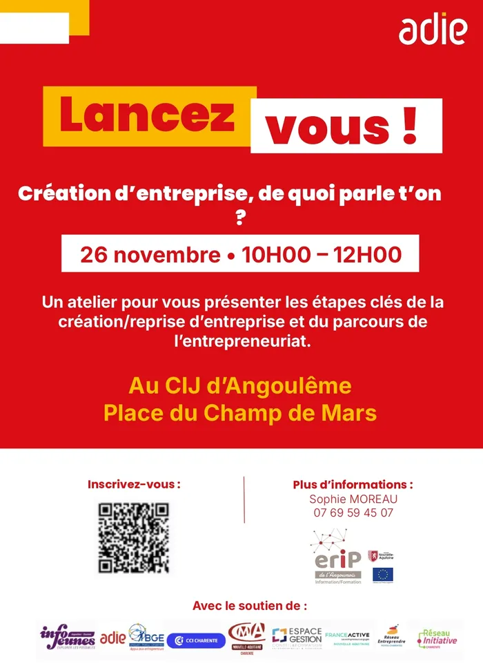 Illustration de l'événement : Atelier "La création d'activité, de quoi parle-t-on ?"