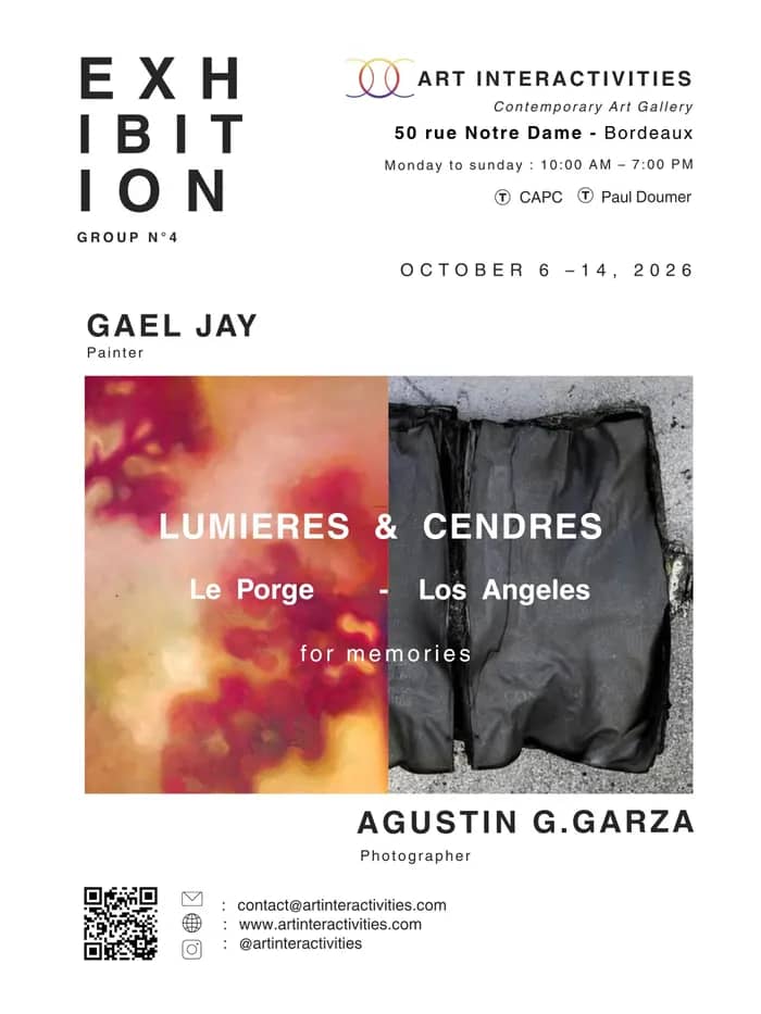 Illustration de l'événement : LUMIÈRES & CENDRES, Le Porge – Los Angeles, for memories