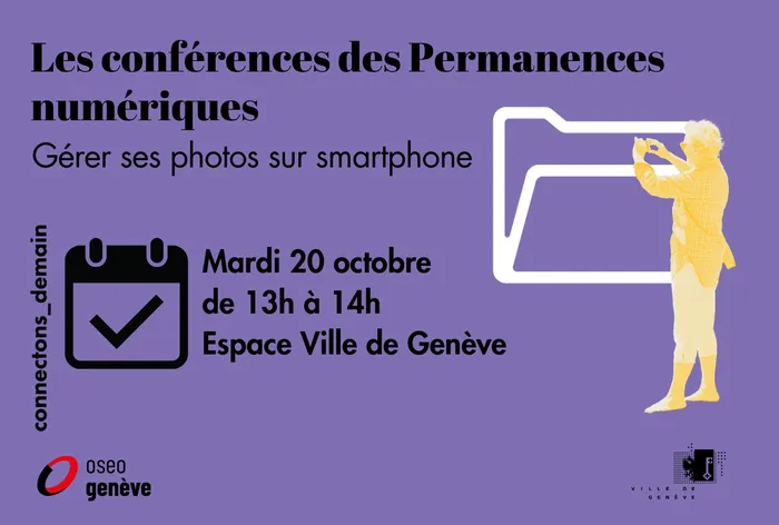 Illustration de l'événement : Conférence "Gérer ses photos sur smartphone" - Permanence numérique Rive gauche
