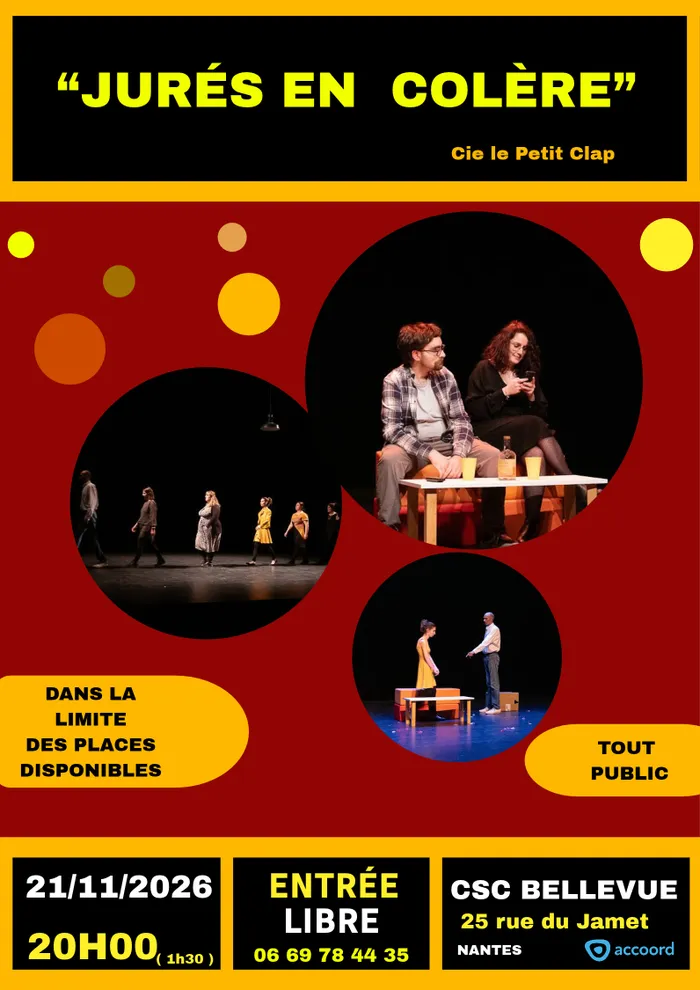 Illustration de l'événement : Théâtre: jurés en colere