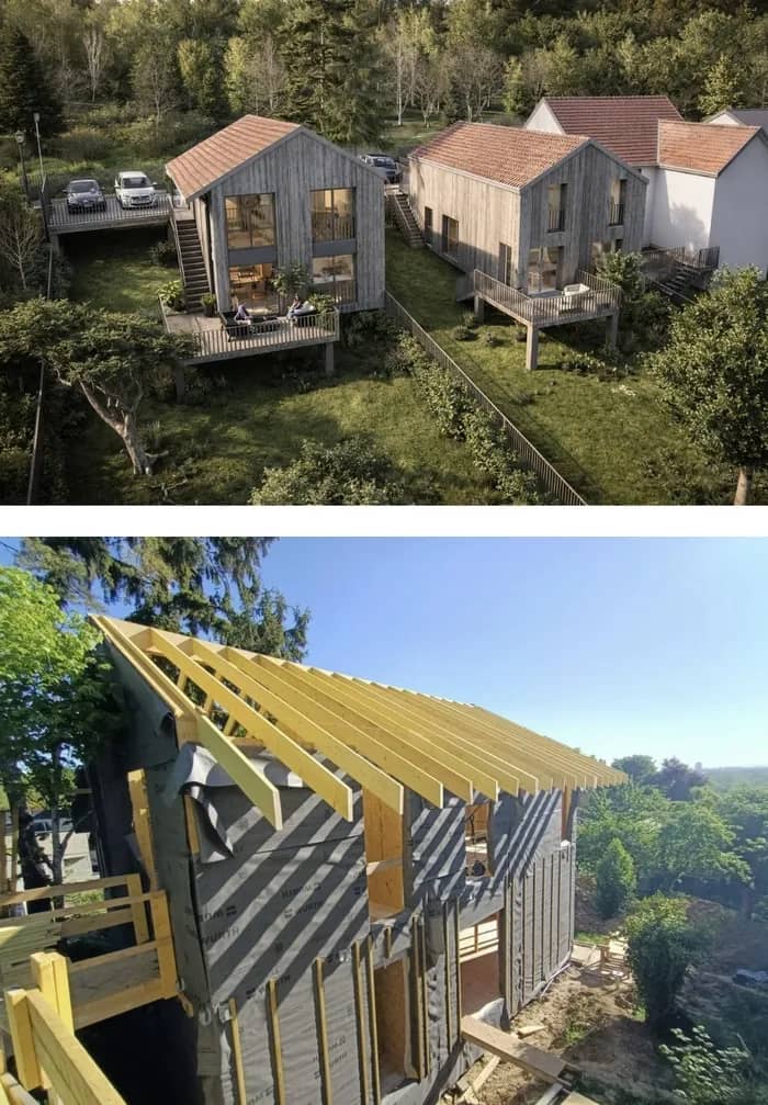 Illustration de l'événement : Visite de la maison bois dans la pente - Habiter Bois