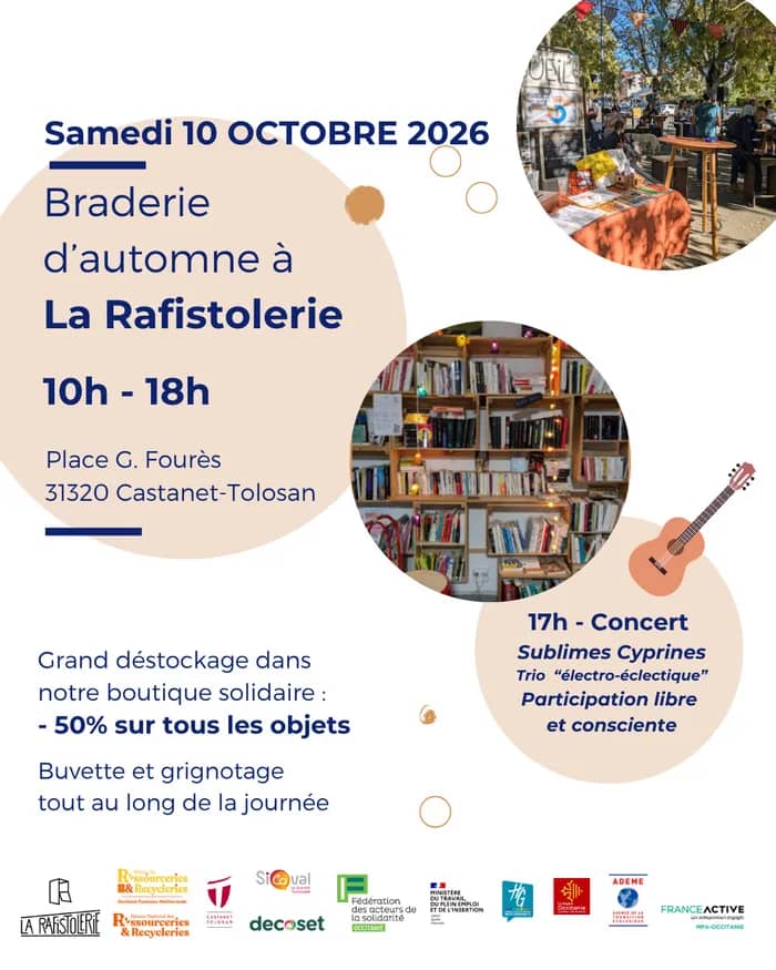 Illustration de l'événement : Braderie d'automne de La Rafistolerie