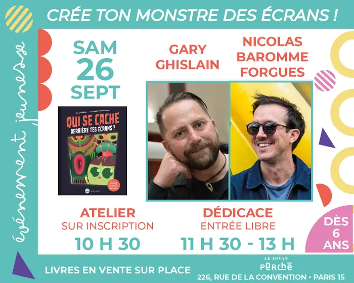 Illustration de l'événement : Jeunesse : Atelier et dédicace avec Gary Ghislain et Nicolas Baromme Forgues