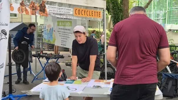 Illustration de l'événement : Atelier vélo : diagnostic et petite réparation, marquage Bicycode et sécurité routière vue du guidon