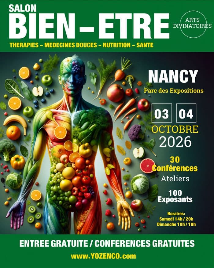Illustration de l'événement : Salon Bien-être, Médecines Douces et Arts Divinatoires au Parc des Expositions à NANCY - 4ème édition