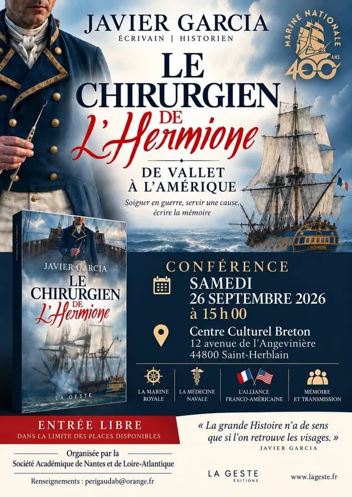 Illustration de l'événement : Conférence Le chirurgien de l'Hermione