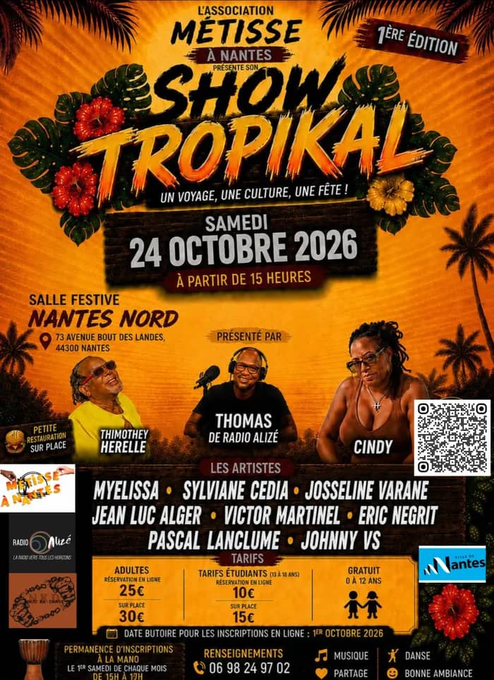 Illustration de l'événement : Le Show Tropikal de Métisse à Nantes