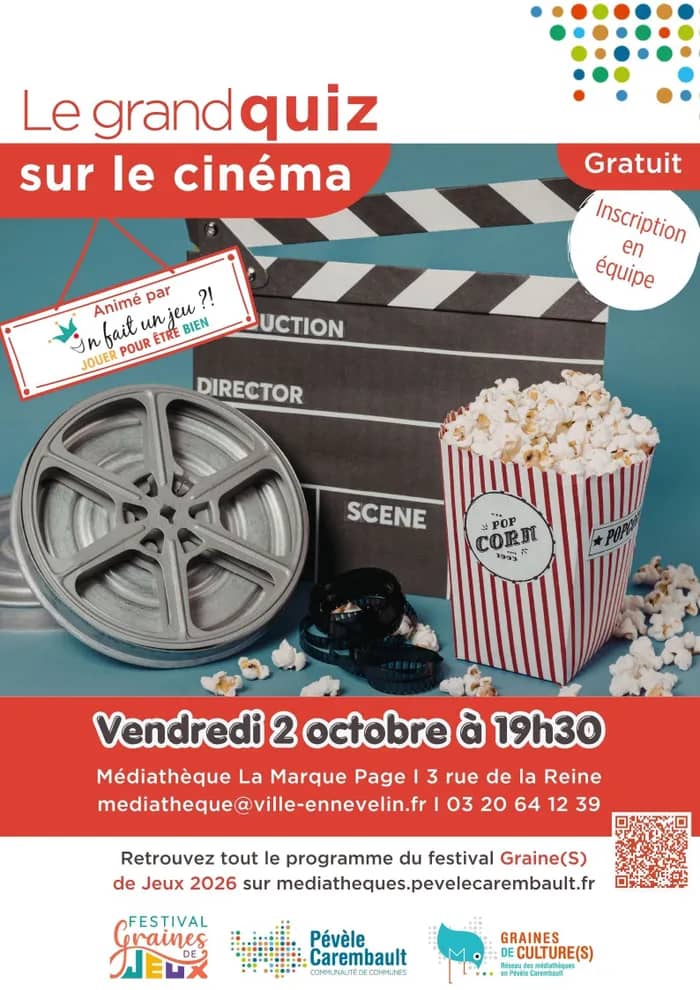 Illustration de l'événement : Le grand quizz du cinéma