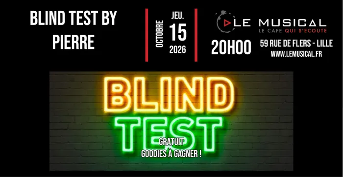 Illustration de l'événement : Blind test by Victor