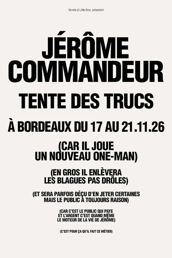 Illustration de l'événement : Jérôme Commandeur