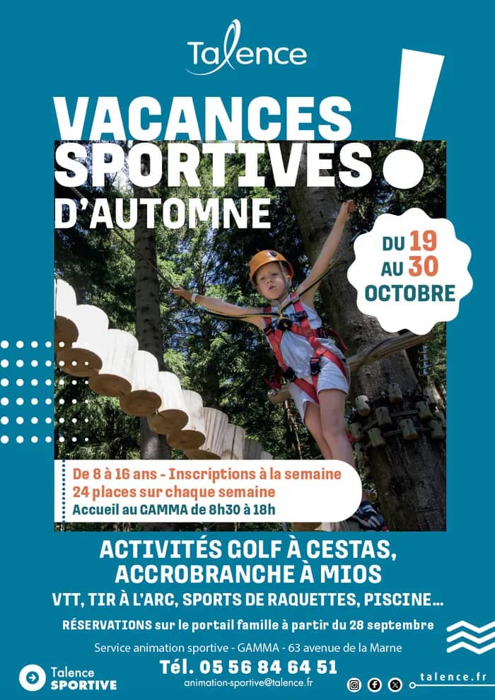 Illustration de l'événement : Vacances sportives d'automne